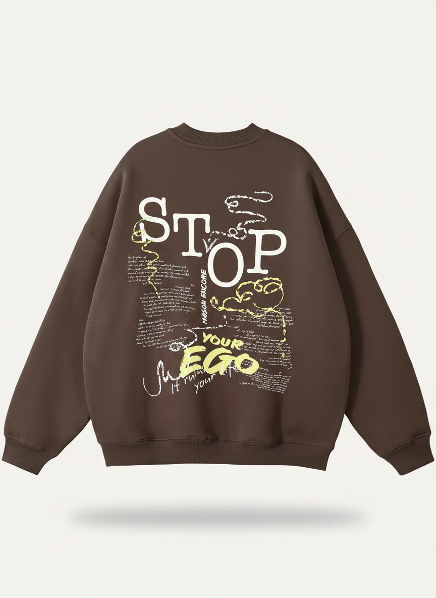 Stop Your Ego Crew Rückenprint
